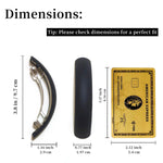 French matte curved hair clips for women with thick hair styles.
