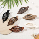 Six pieces of Usdnice French flat claw clips
