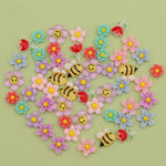 Vibrant assortment of fifty distinct design patterns from the two hundred and fifty piece nail kit.