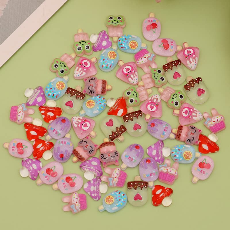 Creative lifestyle showcase featuring the cute resin charms used to decorate a custom smartphone case.