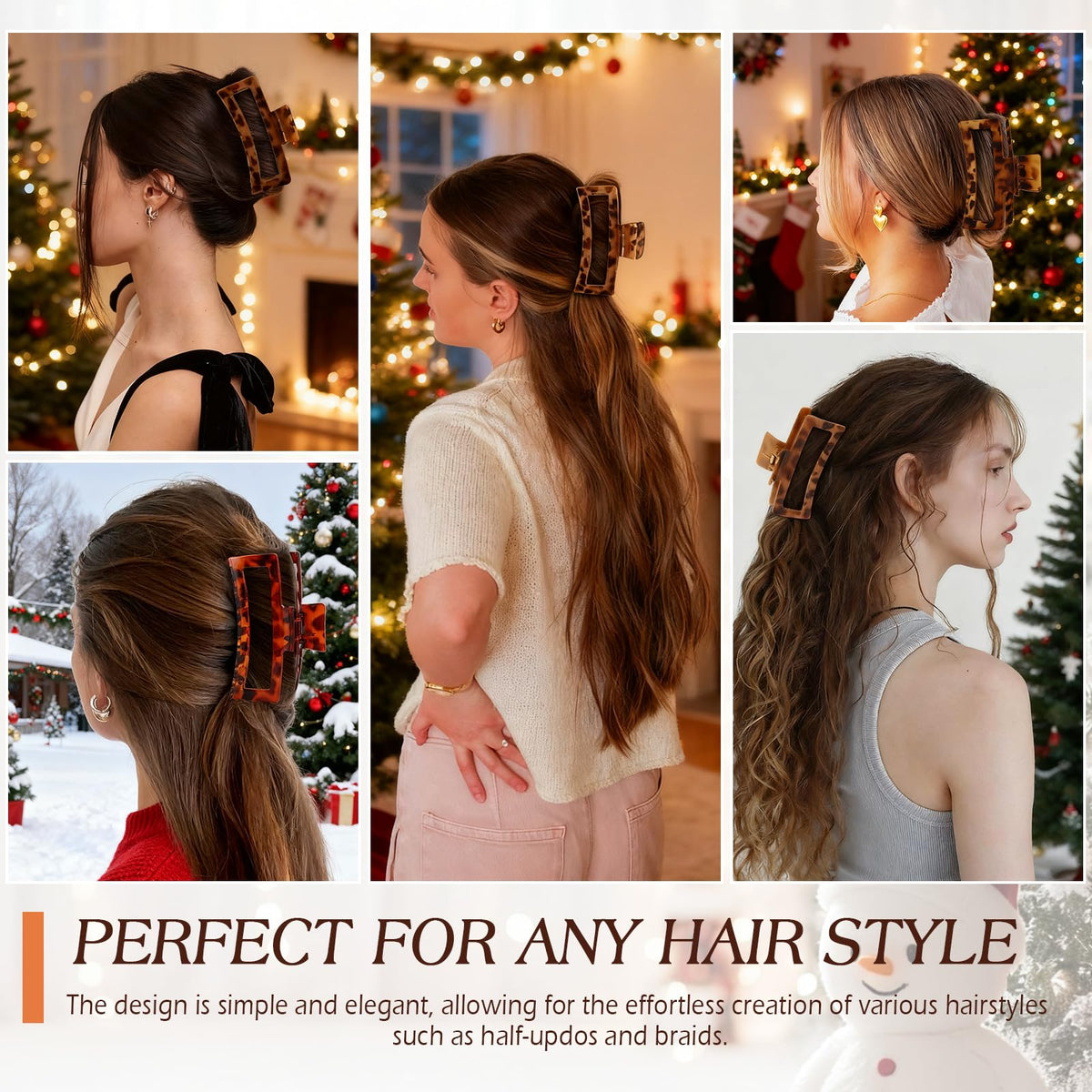 Product packaging for Glaudmeiss imported hair styling clips