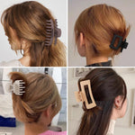 Small New Live matte claw clips for fine hair sections.