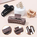 Assorted neutral color New Live hair clips in a professional product display.