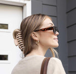 Side view of Framar large claw clips for thick hair
