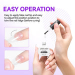 Close up of Jewhiteny nail glue gel brush applicator