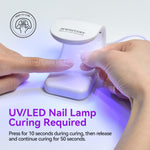 Top view of Jewhiteny nail adhesive gel packaging