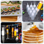 The complete 10-count pack of LLOUSSAK clear multi-purpose squeeze containers with leak-proof caps.