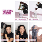 Close-up of the precise tip on the Better Natured hair color mixing accessory for parting hair