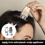 Top down perspective of the removable cap on the leak proof serum dispenser.