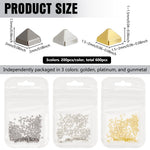 PH PandaHall nail art accessories in clear storage containers
