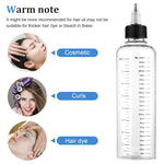 Leak proof twist cap mechanism on the SynHHergyx 8.5 Ounce hair oil dispenser.