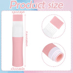 Bunrod hair oil bottle pink color closeup highlighting the eight-hole comb applicator nozzle tip