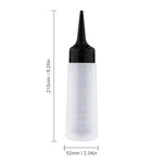 Yebeauty hair dye squeeze bottle 150ml with measurement markings for accurate mixing