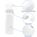 ELANE scalp oiling applicator bottle showing clear measurement scale markings on the side