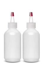 Ljdeals applicator bottles showcasing the removable red tip cap and the pre-cut precision spout.