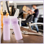 Portable reusable purple hair oil bottle with accurate scale markings