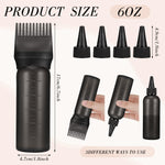 Squeezable root comb hair dye bottle showing detailed close-up of the fluid nozzle prongs.