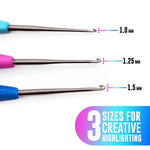 Professional hair highlighting tools with ergonomic handles