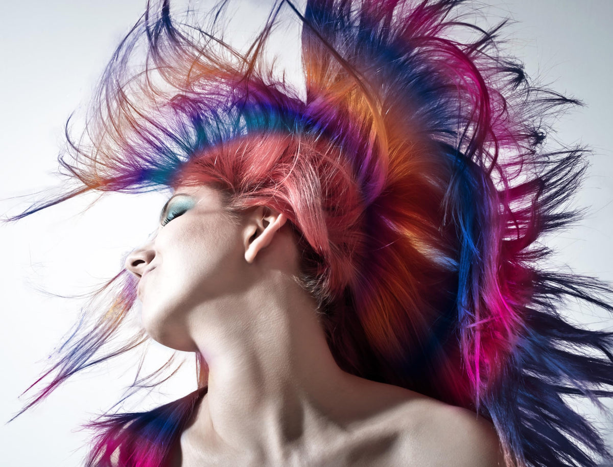 Full set of hair dyeing tools for professional ombre looks