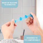 SNOQ blue toe straighteners for hammer toe relief