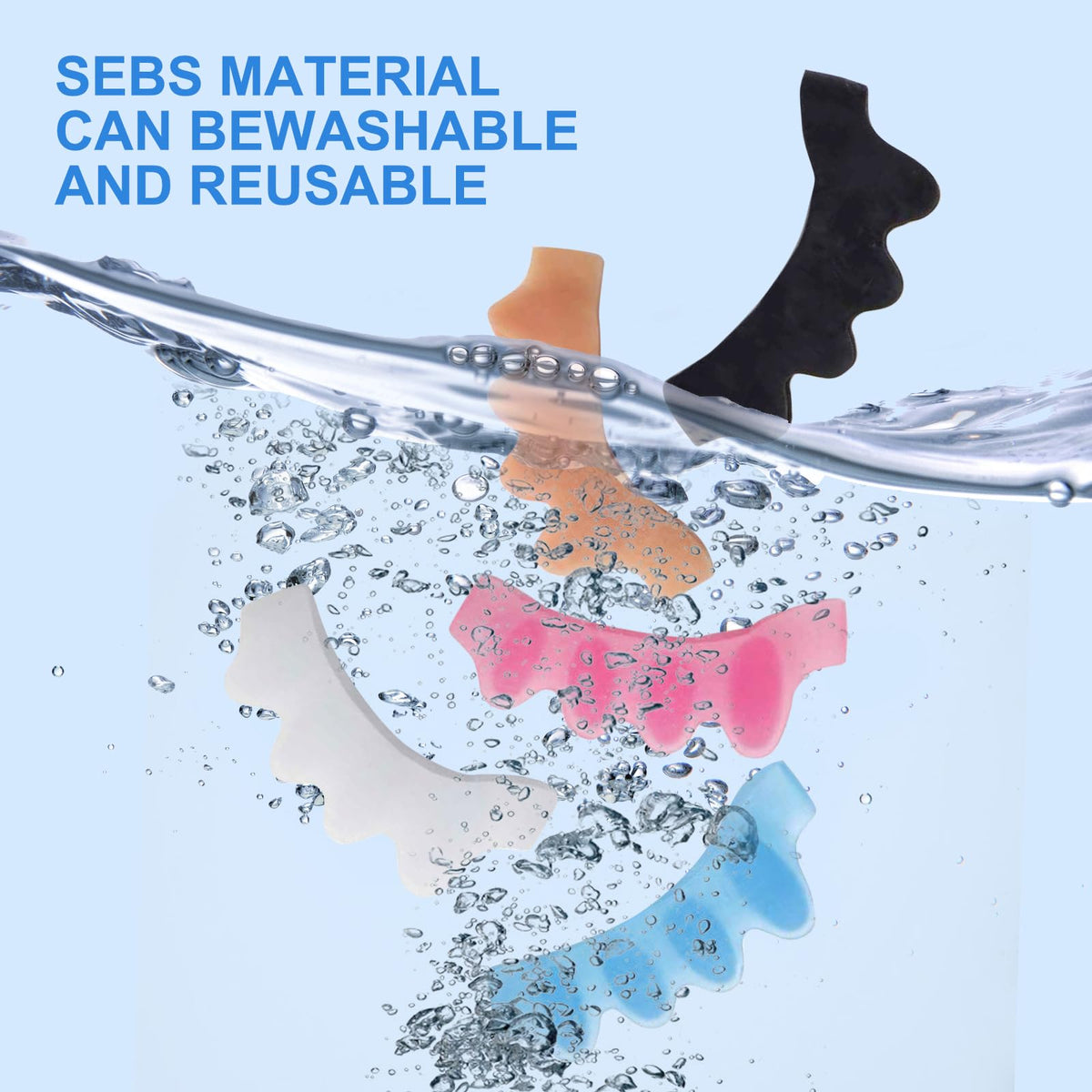 Silicone toe spacers used for post-pedicure care