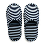 Side profile of Holiberty cotton house shoes showing sole