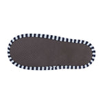 Top down view of breathable cotton indoor guest slippers