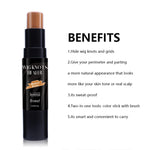 Compact ten grams portable hair care dyeing stick held in hand