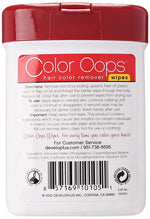 Color Oops hair dye stain removing wipes value pack for gentle skin cleanup.