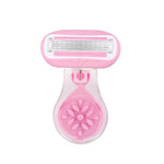 Compact travel razor for women with protective storage case unboxed