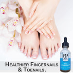 Close up of P2P Nails cuticle softener professional bottle