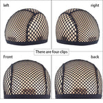 Internal view of Yantaisiyu wig cap with four hair clips