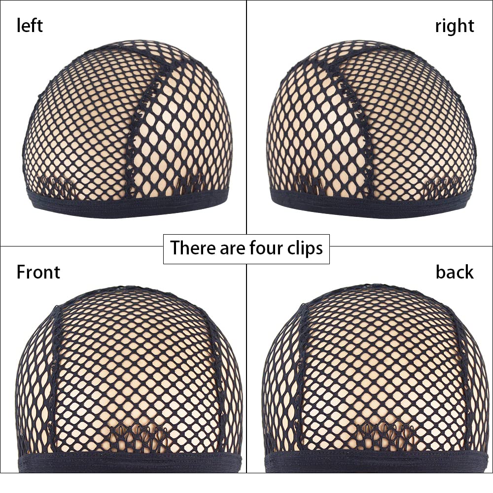 Internal view of Yantaisiyu wig cap with four hair clips