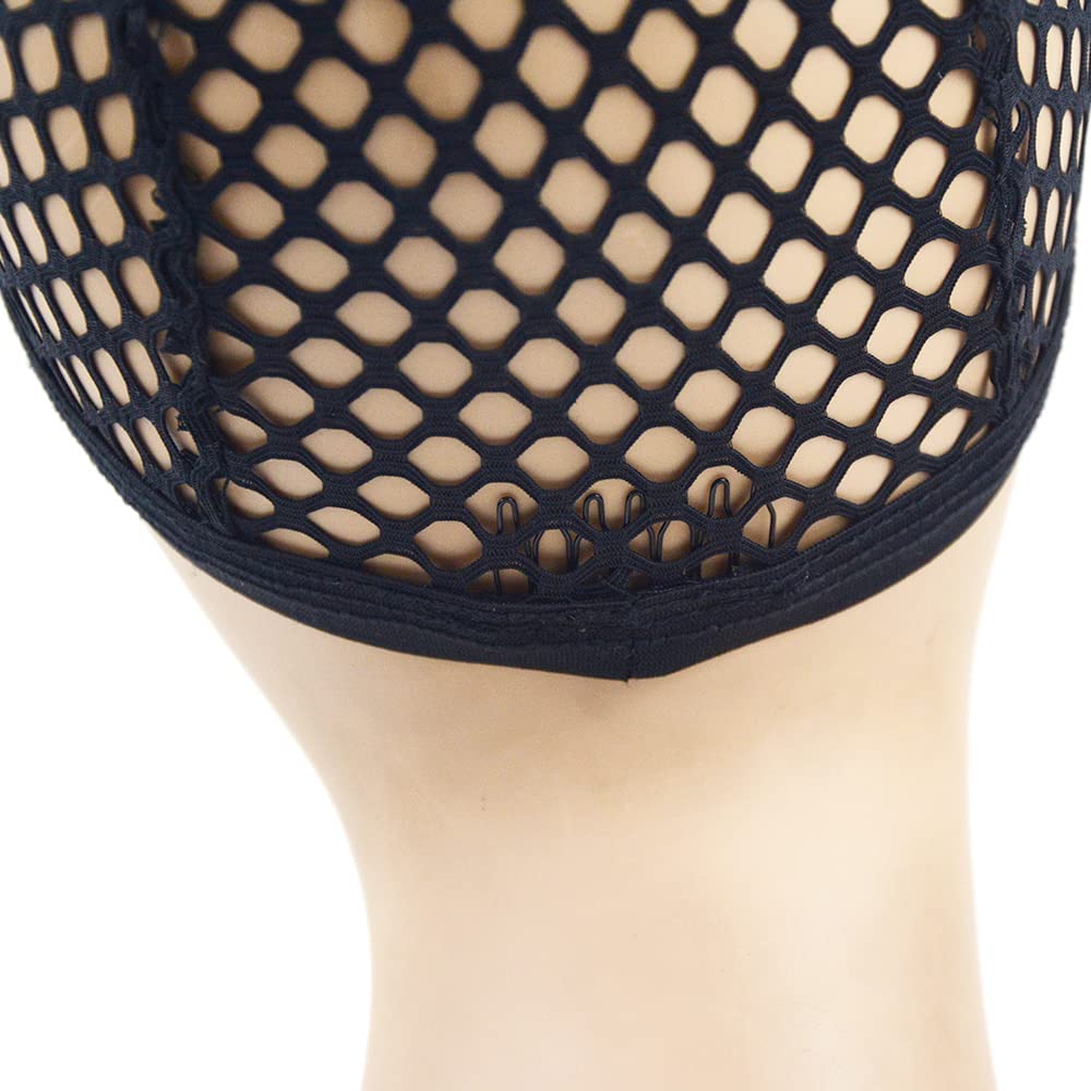 Close up of Yantaisiyu crochet wig cap fabric detail