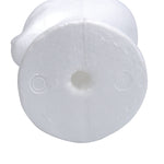 BHD BEAUTY dense styrofoam mannequin head showing T-pin insertion capability