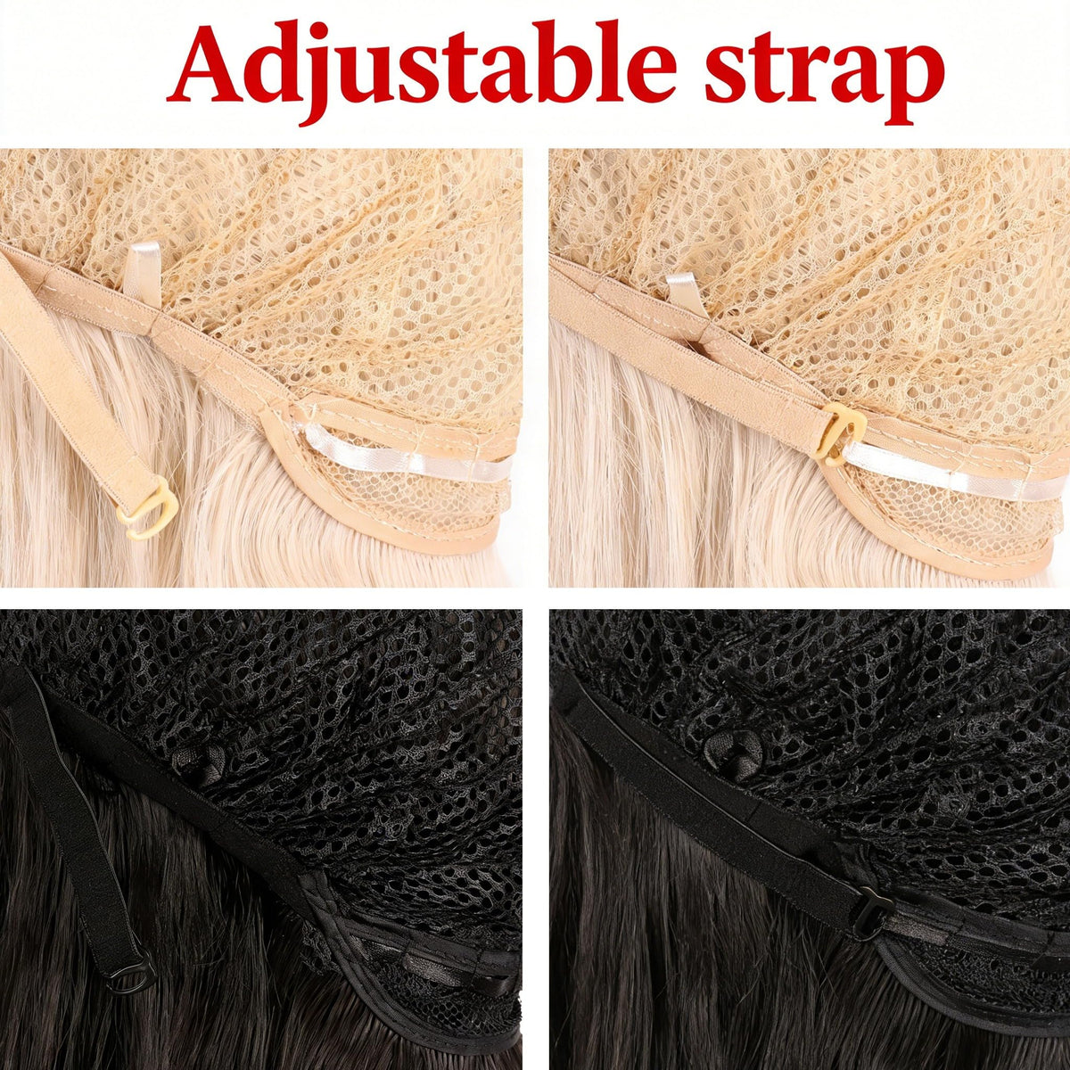 MapofBeauty premium synthetic fiber party wig packaging and included accessories for secure wear