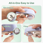 Kiwtreby automatic nail trimmer with LED light