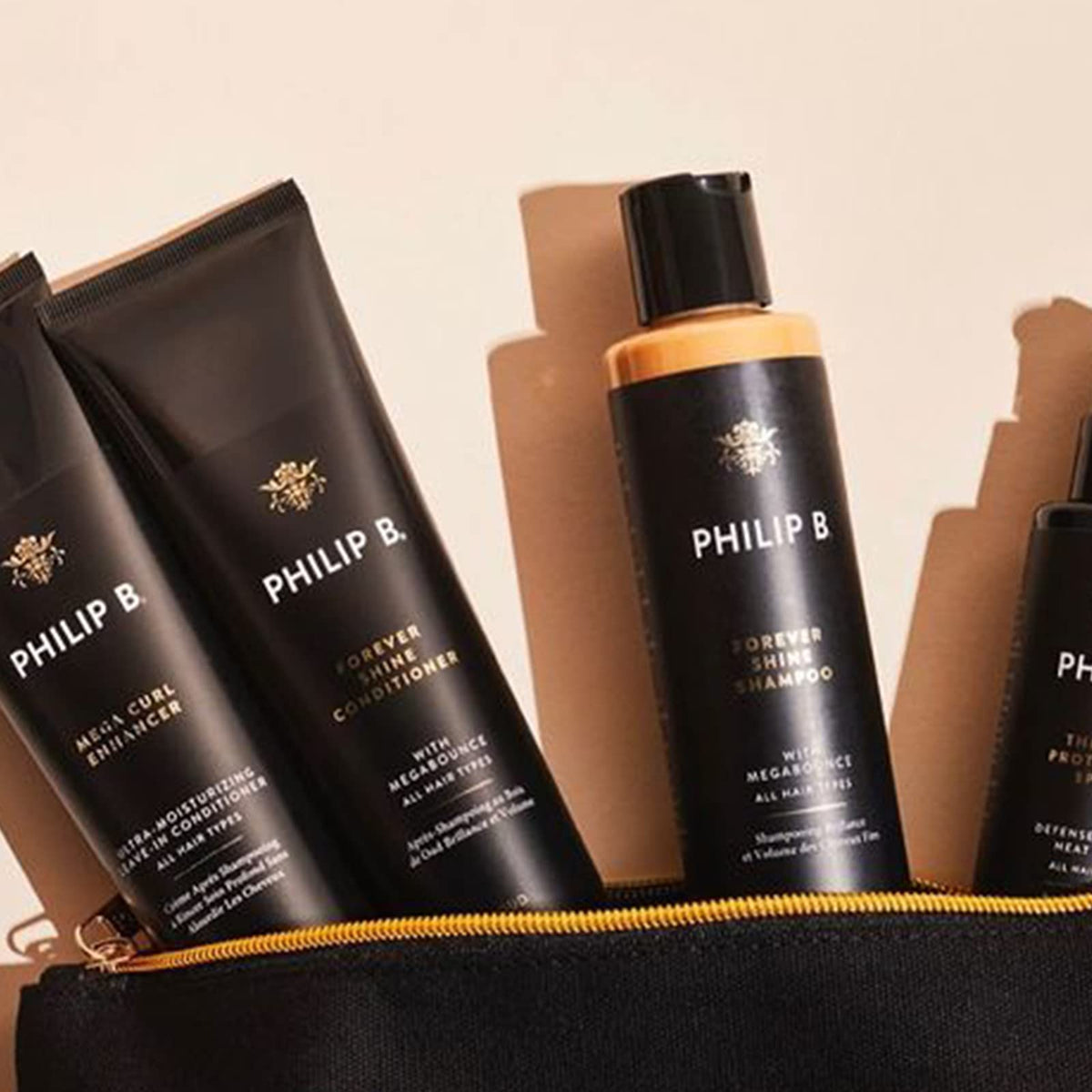 Philip B Forever Shine glossing and smoothing hair wash fluid ounce bottle scale view