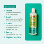 Sixteen ounce packaging of ORS deep moisturizing leave in cream on display