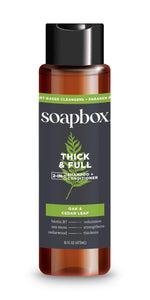 Soapbox Men's hair care collection bottle design