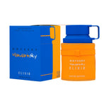 Armaf Odyssey Mandarin Sky Elixir luxury imported fragrance for men spray bottle close up