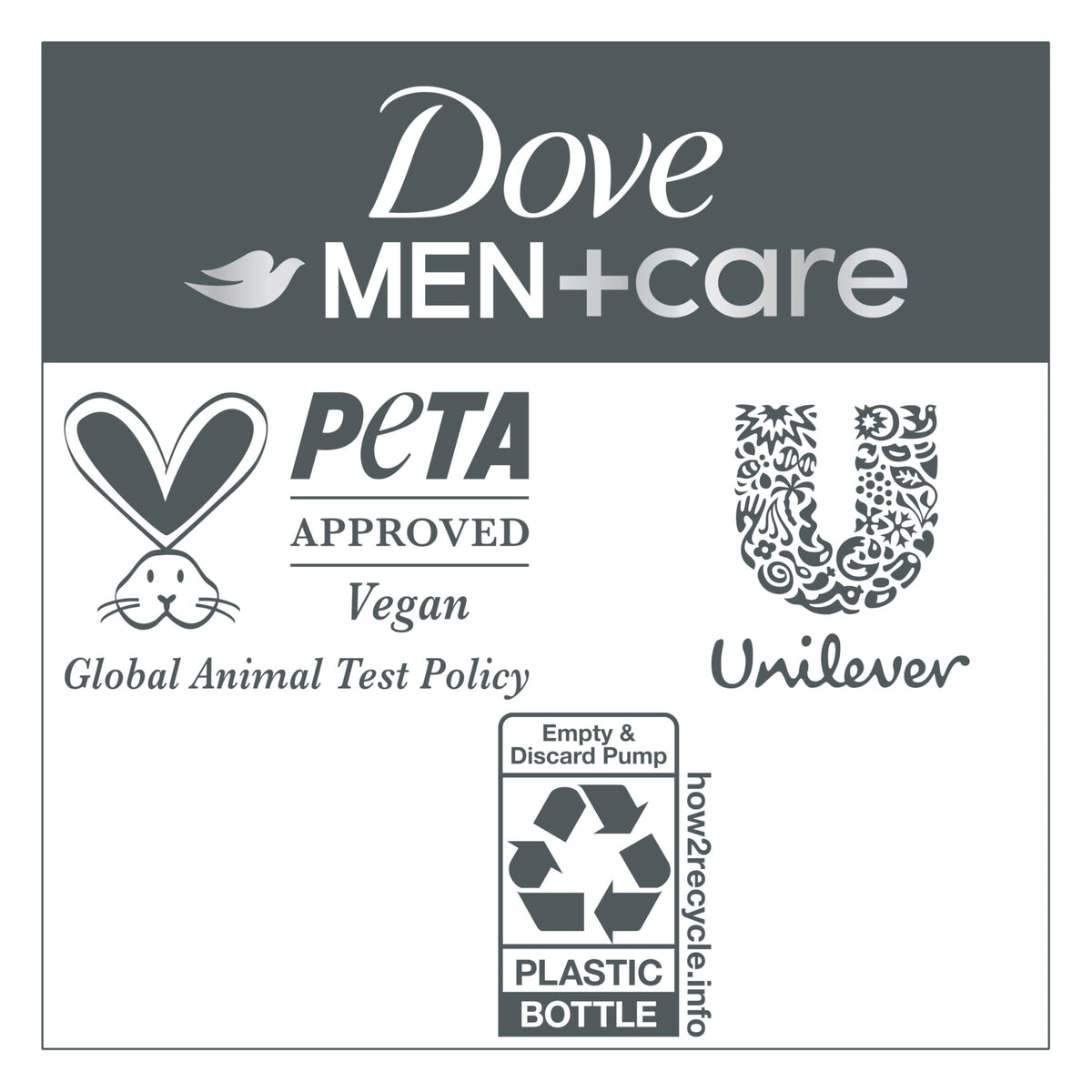 Side profile of Dove Men Plus Care dandruff defense hair product