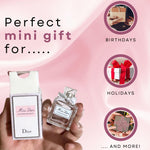 Dior designer miniature perfume splash for women premium handbag essential