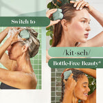 Sulfate free Kitsch rosemary and biotin shampoo bar for fine hair