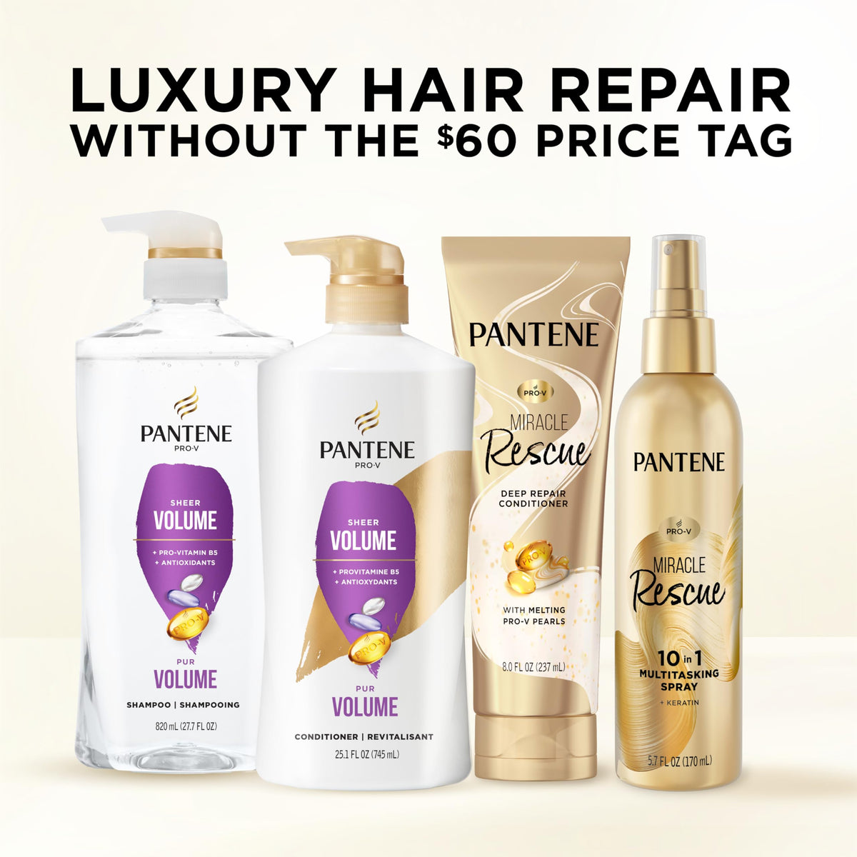 USA imported Pantene Pro-V shampoo packaging for Indian e-commerce