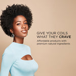 Back label showing ingredients for African Pride aloe and coconut water detangler