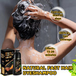 Sminktec ammonia free natural black hair shampoo texture and color sample