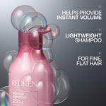 Redken volumizing shampoo for adding lift and body to flat hair types