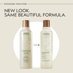 Aveda clarifying shampoo 8.5 fluid ounce packaging with brown cap and beige label