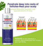 Dermatologically tested PHARMBANNER anti dandruff shampoo for itchy dry scalp